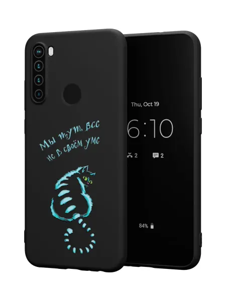 QuestCase Чехол на Xiaomi Redmi Note 8T с принтом Worderland