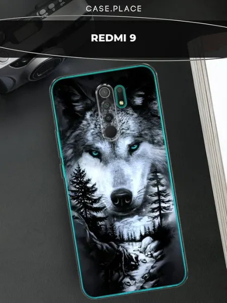 Xiaomi Чехол на Redmi 9 волк