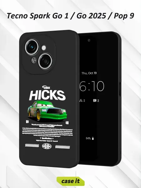 Case it Чехол на Tecno Spark Go 1 Go 2025 Pop 9 принт The green car