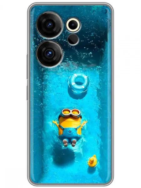 360skin Чехол на Tecno Camon 20 Premier миньоны (для ребенка)