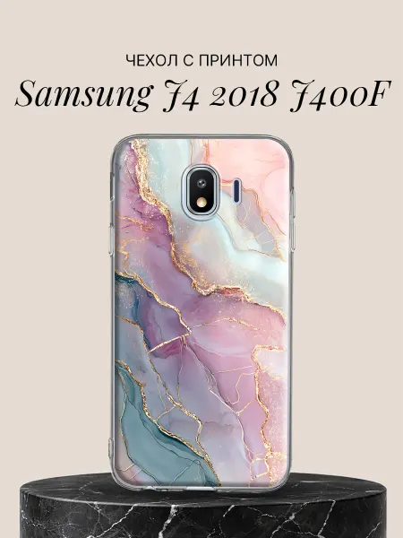 Samsung Чехол на J4 2018 J400F с принтом Нежная акварель