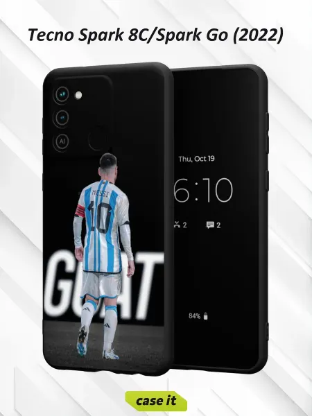 Case it Чехол на Tecno Spark 8C GO 2022 Lionel Messi captain