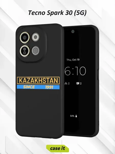 Case it Чехол на Tecno Spark 30 5Gс принтом Казахстан