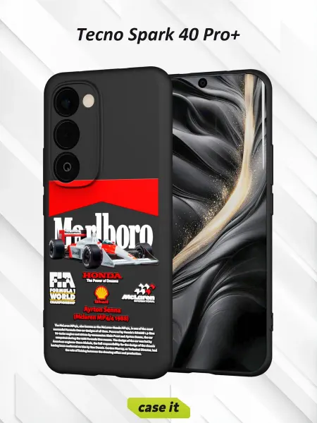 Case it Чехол на Tecno Spark 40 Pro+с принтом McLaren MP4 4