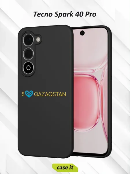 Case it Чехол на Tecno Spark 40 Proс принтом Я люблю Казахстан