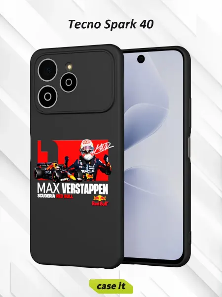 Case it Чехол на Tecno Spark 40с принтом Max Verstappen