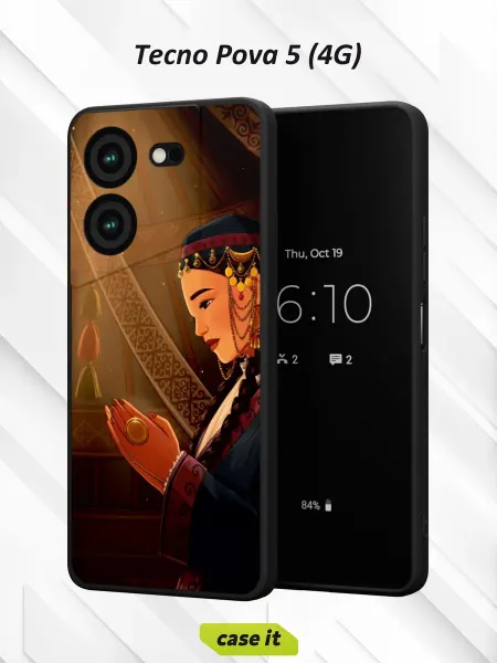 Case it Чехол на Tecno Pova 5 (4G)с принтом Девушка