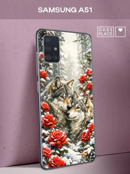 Samsung Чехол на A51 с волком