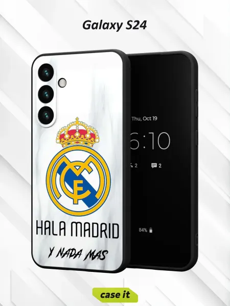 Case it Чехол на Samsung S24с принтом Hala Madrid y nada más