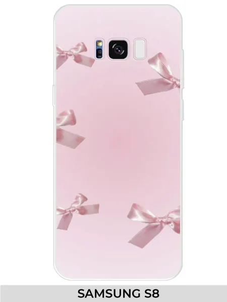 NOOTO Чехол на Samsung S8 бантиками