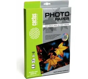 CACTUS Фотобумага CS-MA4190100 A4 190г м2 100л. матовое