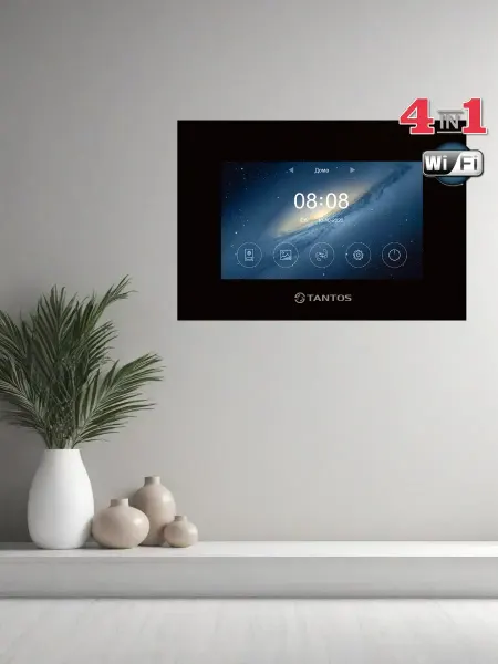 TANTOS Монитор видеодомофона Marilyn HD Wi-Fi IPS (Black)