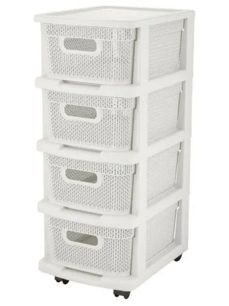 Keeplex Комод для вещей пластиковый с ящиками KL379622048 37х30х69см
