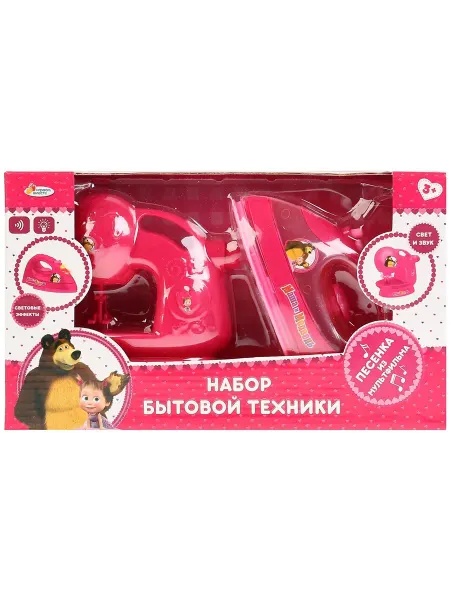 Маша и медведь Игровой набор бытовой техники Утюг и швейная машинка