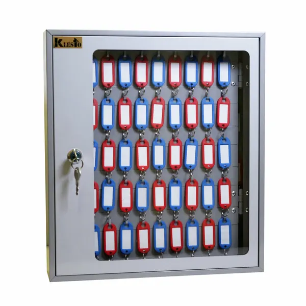 KlestO Шкаф д ключей SKB-102 на 102 ключа, серый, металл стекло