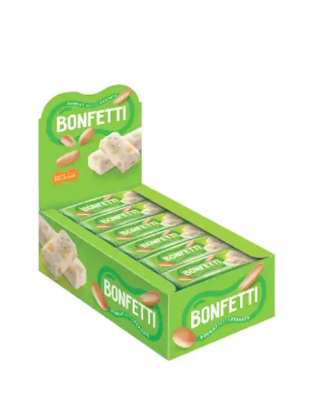 KDV Батончик из ванильной нуги Bonfetti, 1 уп по 18 шт