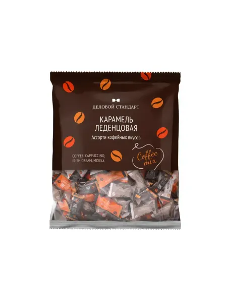 Деловой стандарт Леденцы Ассорти кофейных вкусов, 500 г