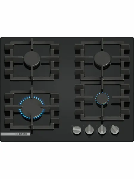 Варочная панель газовая BOSCH PNN6B6K40, Встраиваемая, 4 кон