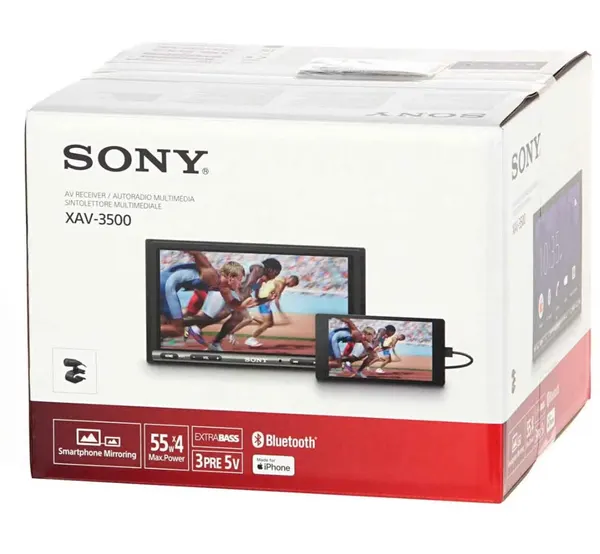 Автомагнитола Sony XAV‑ 1500 с Bluetooth и сенсорным экраном