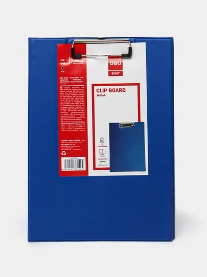 Папка-планшет с верх.заж. (чр) 38154 Deli