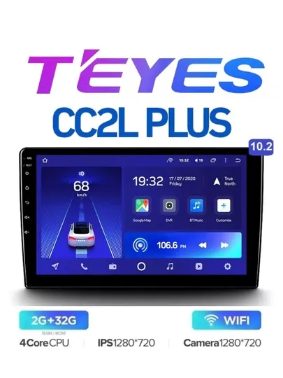 Монитор TEYES CC2 10,2''2+32 WiFi Lacetti, Gentra, Кобальт, БЕЗ РАМКИ