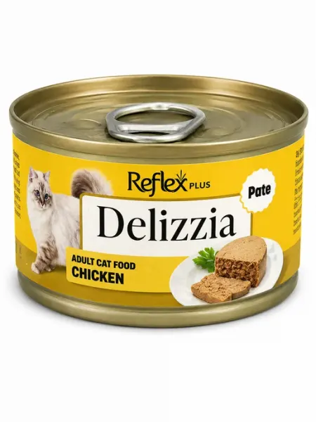 Паштет для кошек Reflex Delizzia с курицей 85 гр *38348