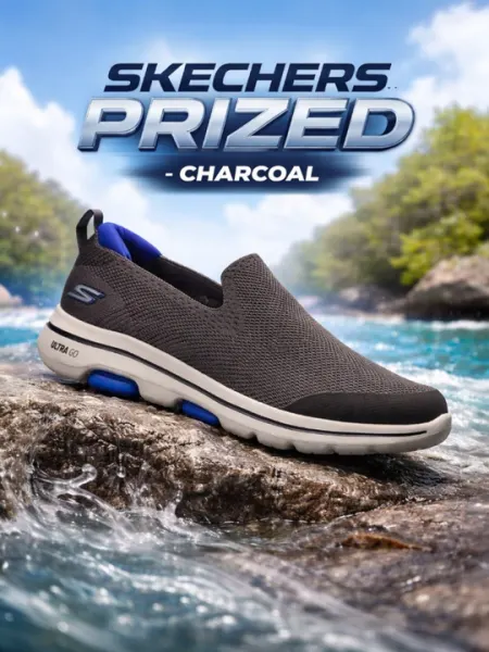 Skechers Prized мужские слипоны кроссовки – легкие, Ultra Go, демисезонные, 39–44