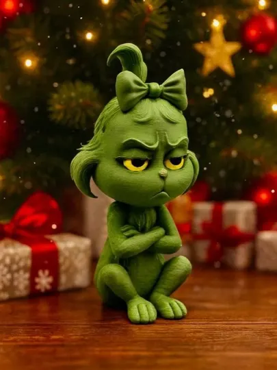 Гринч фигурка, новогодняя 3D игрушка