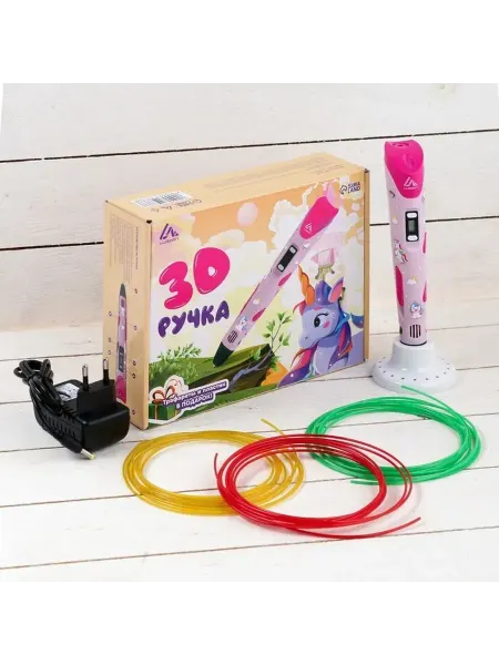 Многофункциональная 3D ручка с дисплеем и пластиком