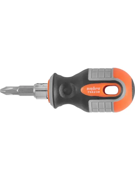 OMBRA 756238 Отвертка стержневая двусторонняя ROUND GRIP, РН2,SL6x