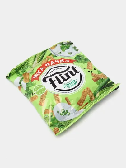 Сухарики Flint Сметана и Зелень, 100 г
