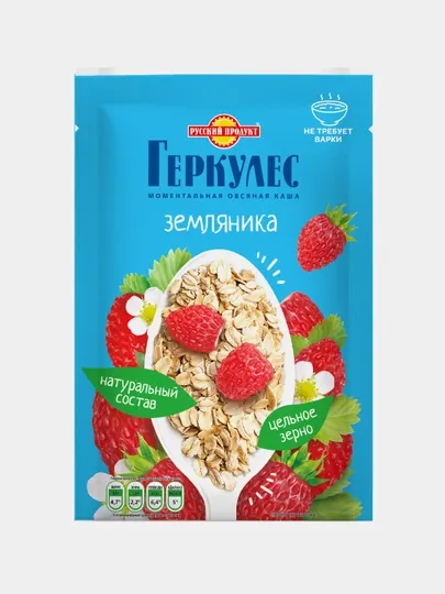 Каша овсяная Геркулес, земляника, 35 г