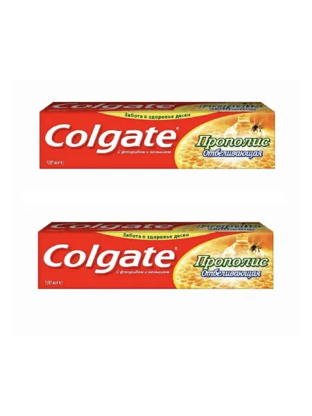 Colgate Зубная паста Прополис Отбеливающая 100 мл, 2 шт
