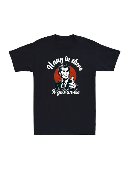 Футболка Camiseta de algodón vintage para hombre Hang In The