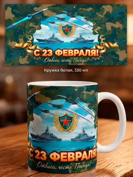 Кружка на 23 февраля