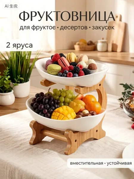 Менажница двухъярусная