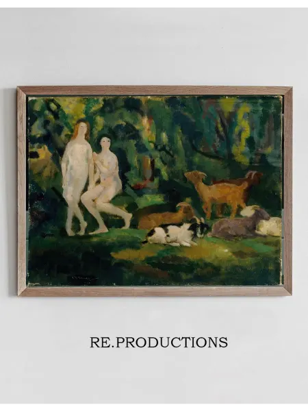 Re.productions Постер Dew Drops - Arthur Bowen Davies