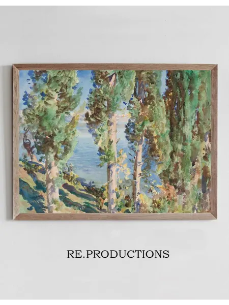 Re.productions Постер Corfu, Cypresses - John Singer Sargent