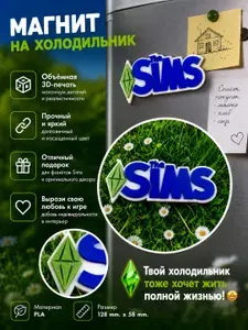 Декоративный магнит Sims/магнит на холодильник 3D-печать .