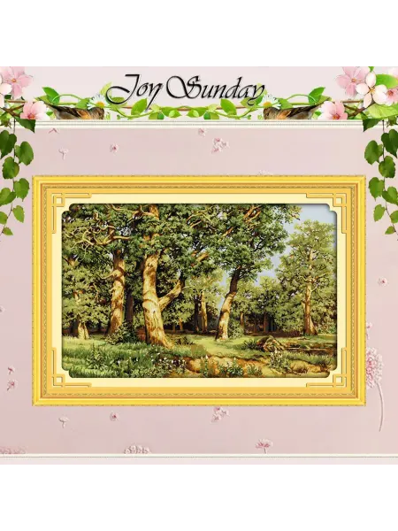 Joy Sunday Набор для вышивки крестом 14CT, дубовый лес