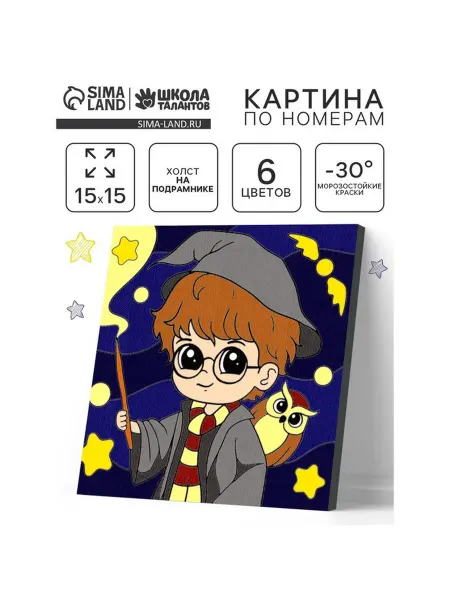 Школа талантов Картина по номерам Магия 15х15 см