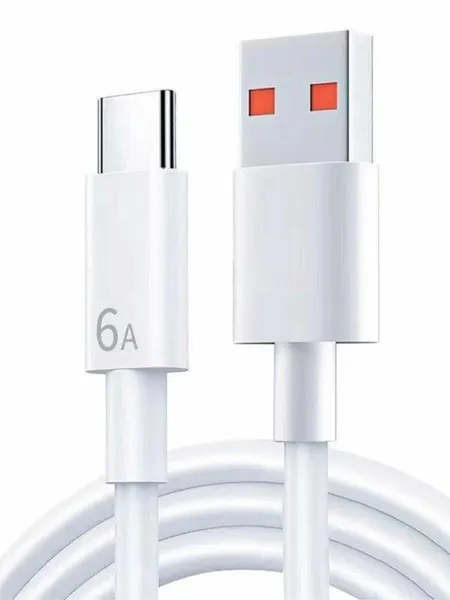 Провод type c, кабель для быстрой зарядки USB Type-C 6A зарядка type c кабель type c usb type c для Iphone/ Redmi/ Poco