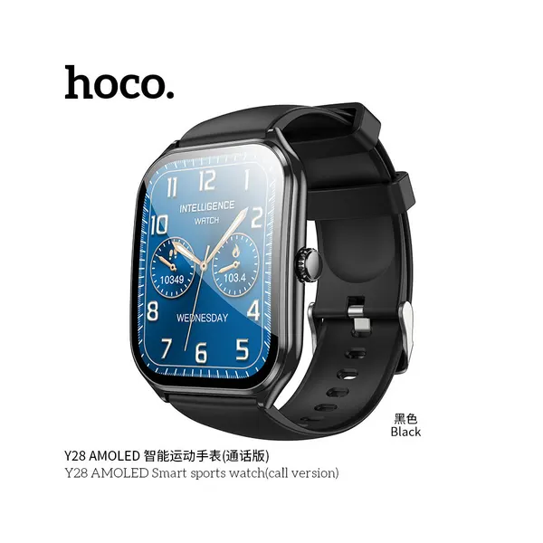 Hoco Умные часы Hoco Y28 AMOLED Smart sports watch(call version) черные