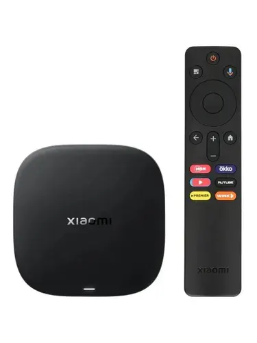 Медиаплеер для телевизора Xiaomi TV Box 3rd Gen OB1-RU, Google TV, 4K UHD, Bluetooth, Wi-Fi, с голосовым управлением и функцией записи, черный