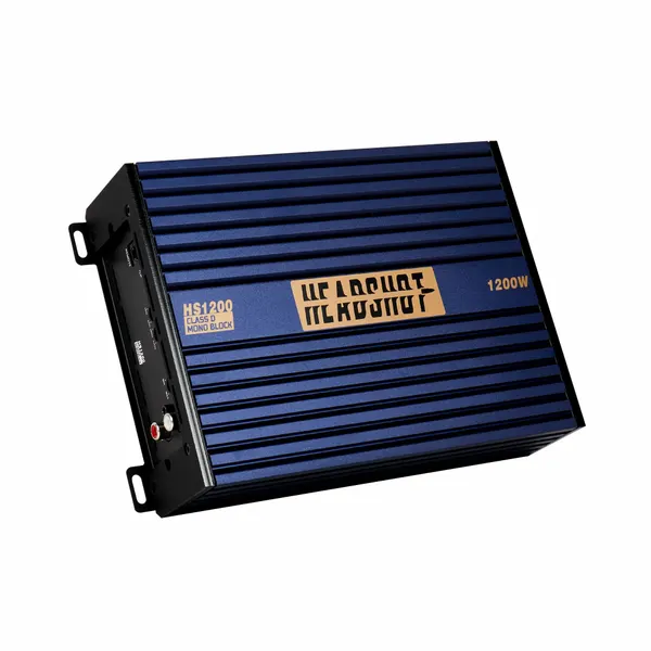 Усилитель автомобильный Kicx HeadShot HS1200, 4 Oм - Вт470 х 1, 2 Oм - Вт770 х 1, Класс- D