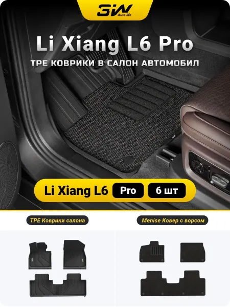 3W AutoLife Lixiang L6 Pro Коврики в салон 6 шт