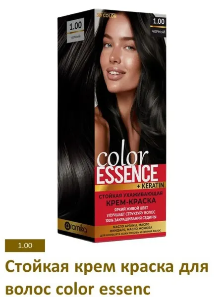 Бархат Аромика Стойкая крем краска для волос color essence 1.00