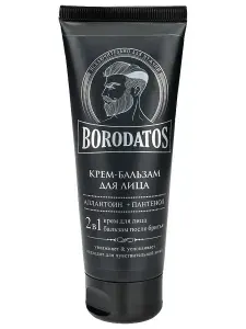 BORODATOS Крем после бритья мужской для лица бальзам 2в1 100мл