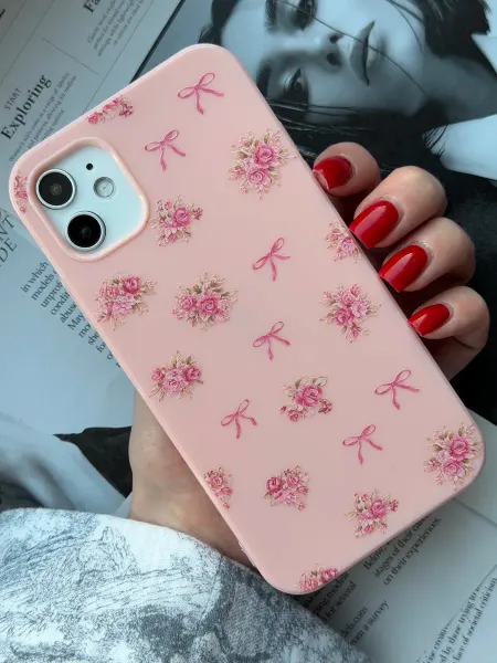 VAcase Чехол на iphone 11 с бантиками и цветочками