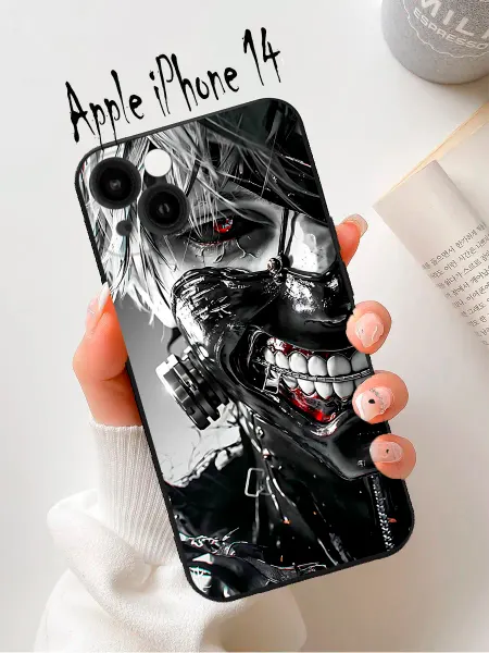 Анимемания Чехол на iphone 14 аниме Токийский гуль, Канэки